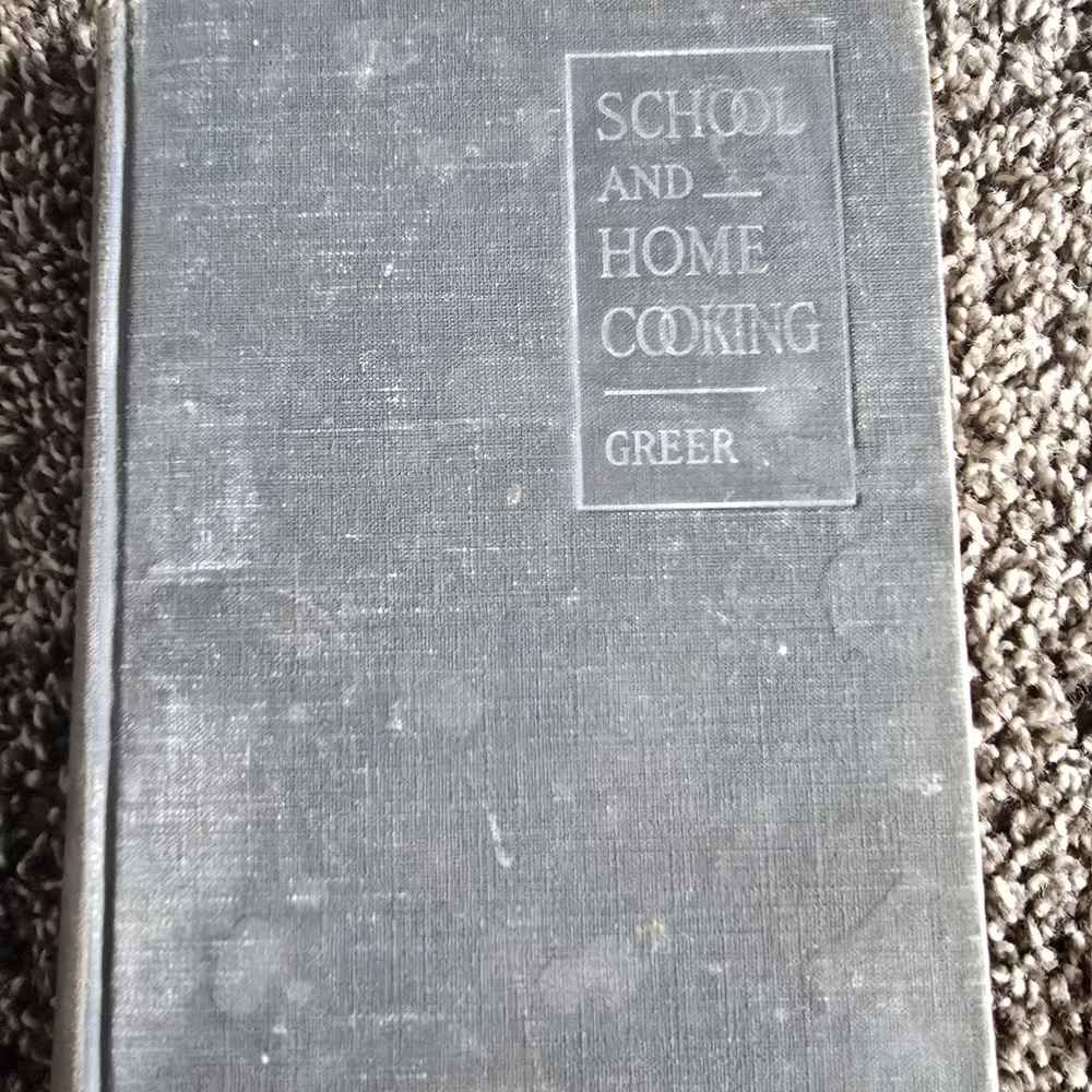 School and Home Cooking Book - Gray Cover